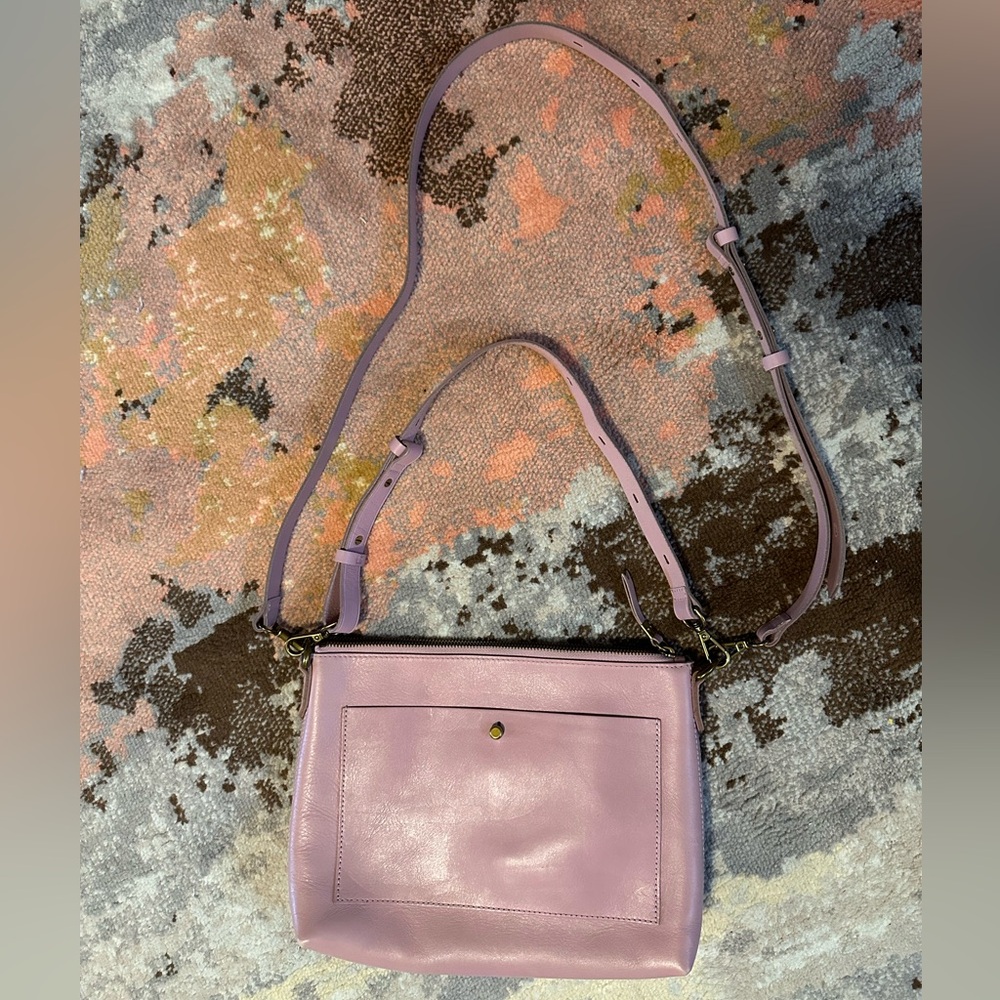 Mauve pink Madewell Transport Shoulder Crossbody bag